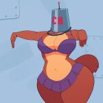  anthro big_breasts bikini breasts bucket bucket_on_head cdlum clothing container female hi_res huge_breasts mammal mind_control nickelodeon rodent sandy_cheeks sciurid solo spongebob_squarepants swimwear thick_thighs tree_squirrel wide_hips 