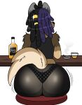  absurd_res accessory alcohol anthro ashtray beverage big_butt bottle bottomwear butt canid canine canis chair clothing container crop_top cup darkwolfhybrid dipstick_ears domestic_dog dreadlocks drinking_glass drugs female fur furniture german_shepherd glass glass_container glass_cup hair_accessory herding_dog hi_res highlights_(coloring) husky hybrid mammal marijuana multicolored_body multicolored_ears multicolored_fur nikole_(darkwolf) nordic_sled_dog panties pants pastoral_dog polka_dot_panties polka_dots raised_tail rear_view shirt shot_glass shoulder_tuft sitting smoke solo spitz table tail tail_tuft tank topwear translucent translucent_bottomwear translucent_clothing tuft underwear vehicle whiskey whiskey_bottle 