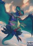  2_toes anal anal_penetration balls big_dom_small_sub claws cloud dominant drakawa duo feet feral feral_on_feral feral_penetrated feral_penetrating feral_penetrating_feral flygon flying generation_3_pokemon generation_6_pokemon genitals green_body in_midair low-angle_view male male/male male_penetrated male_penetrating male_penetrating_male membrane_(anatomy) membranous_wings nintendo noivern penetration penile penile_penetration penis_in_ass pokemon pokemon_(species) sex size_difference sky smaller_penetrated toe_claws toes wings 