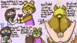  &lt;3 &lt;3_eyes ambiguous_penetration animal_crossing anthro bear big_butt broken_bed butt comic cowgirl_position duo female female_on_top from_front_position gift girly human klutzatdusk male male/female mammal nintendo on_bottom on_top paula_(animal_crossing) penetration petting_head question_mark sex villager_(animal_crossing) 