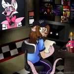  anthro canid canine dustin_feyder fan_maid female five_nights_at_freddy&#039;s fox funtime_foxy_(fnaf) hellishlykawaiimiocreations hi_res jessica_the_weaver machine mammal mouse murid murine robot rodent scottgames solo 