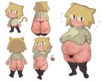  :3 absurd_res animal_humanoid big_breasts big_butt blonde_hair bodily_fluids bottomless breasts butt cat_humanoid clothed clothing cropped_sweater felid felid_humanoid feline feline_humanoid female flying_sweatdrops forastero hair hi_res humanoid legwear mammal mammal_humanoid multiple_angles multiple_poses neco-arc overweight overweight_female pose pubes pupils short_stack slit_pupils sweat sweatdrop sweater thick_thighs thigh_highs thong topwear tsukihime turtleneck type-moon underwear wide_hips 