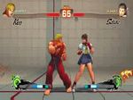  1girl animated animated_gif kasugano_sakura ken_masters lowres non-web_source street_fighter street_fighter_iv_(series) training_room 