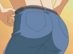  animated animated_gif ass black_panties cap denim gif jeans lowres panties pants qvga screencap sexual_pursuit soukan_yuugi underwear undressing 