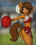  anthro cheerleader equid equine female hi_res horse mammal marsminer pony solo upskirt venus_spring 