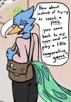  ambiguous_gender anthro avian bedroom_eyes berdly bird cellcone clothed clothing deltarune digital_drawing_(artwork) digital_media_(artwork) english_text eyewear galliform glasses looking_at_viewer looking_back narrowed_eyes peafowl phasianid seductive signature solo speech_bubble standing text undertale_(series) 