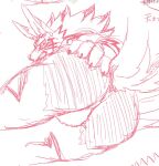  anthro balls blush bulge butt canid canine canis clawed_fingers fuzzy_balls genitals jackal lifewonders looking_back male mammal mane nokia1124_a seth_(tas) solo spread_butt spreading tokyo_afterschool_summoners 