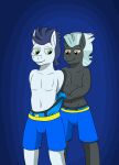  animated anthro blue_bottomwear blue_clothing blue_footwear blue_shoes blue_shorts blue_underwear bottomwear briefs clenched_teeth clothed clothing duo equid equine eyes_closed footwear friendship_is_magic hasbro hi_res horse lifting male male/male mammal my_little_pony navel open_mouth pain pegasus pony shoes shorts smile soarin_(mlp) stretched_clothing tacomytaco teeth thunderlane_(mlp) tongue topless underwear wedgie wings wonderbolts_(mlp) 