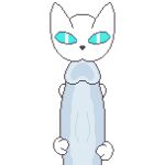  animated anthro blue_eyes canid canine disembodied_hand duo ethereal fox fur ghost hi_res insignia_co male male/male mammal proxy_(crazyassfox22) spectre_(insignia_co) spirit white white_body 