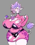  absurd_res anthro bendy_straw big_breasts breasts choker cleavage clothed clothing container cup drinking female giraffe giraffid goodbadartist hair hi_res horn huge_breasts jewelry legwear long_neck mammal necklace object_between_breasts ossicone panties purple_hair solo standing straw tail tail_tuft thick_thighs tight_clothing tights torn_clothing torn_legwear torn_tights tuft underwear wide_hips 