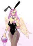  &lt;3 &lt;3_eyes anthro artechka basket big_breasts blue_eyes blush breasts bunny_costume cleavage clothed clothing container costume cutie_mark easter easter_egg equid equine eyelashes fake_ears fake_rabbit_ears feathered_wings feathers female fluttershy_(mlp) friendship_is_magic fur hair hasbro hi_res holding_object holidays horse long_hair looking_at_viewer mammal my_little_pony one_eye_closed pegasus pink_hair pony simple_background smile solo thick_thighs white_background wide_hips wings wink winking_at_viewer yellow_body yellow_feathers yellow_fur 