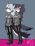  anthro avian bird blank_expression blank_stare boots canid canid_demon canine canis clothing demon domestic_dog drone dronification feathers female female/female footwear group hellhound helluva_boss hi_res hypnosis latex latex_bodysuit latex_boots latex_stockings long_boots loona_(helluva_boss) mammal mind_control octavia_(helluva_boss) owl rub-bot rubber rubber_boots rubber_clothing rubber_suit serial_number standing_position tail wolf 