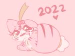 2022 anus brush canid canine cherry_(labbit1337) chinese_zodiac female feral fox fur genitals hi_res labbit1337 mammal object_in_mouth pink_body pink_fur presenting presenting_pussy pussy solo year_of_the_tiger 