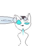  animated anthro blue_eyes blue_tongue canid canine disembodied_hand domestic_cat ear_penetration felid feline felis fox ghost hi_res insignia_co male male/male mammal penetration proxy_(crazyassfox22) spectre_(insignia_co) spirit tongue white_body 