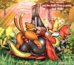  &lt;3 anthro anus balls big_butt black_pussy blush bodily_fluids buizel butt delphox duo female feral generation_4_pokemon generation_6_pokemon genital_fluids genitals hi_res inner_ear_fluff kai_(mr.smile) knot larger_anthro larger_female larger_penetrated legs_up looking_pleasured male male/female mature_anthro mature_female motion_lines nintendo nipples nude penetration penis pokemon pokemon_(species) pussy raised_tail scarlett_(mr.smile) sex size_difference smaller_anthro smaller_male smile steam sweat tail text thick_thighs tuft vaginal wide_hips wingedwilly 
