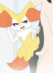  absurd_res anthro anthro_penetrated balls bodily_fluids braixen breasts dipstick_tail duo fangs female generation_6_pokemon genital_fluids genitals hi_res human human_on_anthro human_penetrating interspecies looking_pleasured male male/female mammal markings nintendo penetration penile penile_penetration penis penis_in_pussy pokemon pokemon_(species) pussy pussy_juice raised_leg roguecolonel303 steam tail tail_markings teeth vaginal vaginal_penetration 