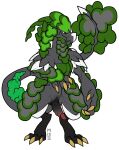  2018 claws dragon erection generation_7_pokemon genitals green_body green_scales grey_body hi_res kommo-o male misericorde nintendo nude penis pokemon pokemon_(species) pose scales scalie simple_background solo standing 