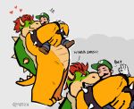  anthro bowser duo hi_res human luigi male male/male mammal mario_bros moffeen nintendo 