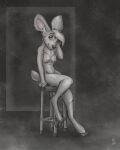  2023 3_fingers alternate_species anthro beartp blush breasts crossgender deer female fingers flinters fur hair hi_res hooves mammal nipples nude scut_tail seat short_tail sitting solo tail 