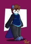  anthro bottomwear chubby_anthro chubby_male clothing generation_5_pokemon hi_res long_sleeve_shirt male nintendo oshawott overweight overweight_male pants pedrott_viana pedrowott pokemon pokemon_(species) solo 