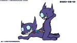  2023 animated anthro duo generation_3_pokemon hi_res lextoondog loop male male/male nintendo outdoor_sex pokemon pokemon_(species) sableye 