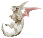  absurdres animal animal_focus chimera dragon flying full_body fushiguro_megumi fusion highres hooves no_humans omarumaru open_mouth original profile sheep simple_background solo tongue white_background wings yellow_eyes 