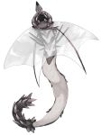  absurdres animal animal_focus dragon forked_tongue full_body highres horns looking_at_viewer no_humans omarumaru original red_eyes simple_background solo tongue tongue_out transparent transparent_wings umbrella white_background wing_hug wings 