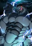  2023 abs absurd_res anthro anthrofied biceps black_body black_scales cloud colored dragon electricity electricity_manipulation elemental_manipulation generation_5_pokemon hi_res legendary_pokemon licking licking_lips licking_own_lips lightning_bolt male multicolored_body multicolored_scales muscular muscular_anthro muscular_male nintendo nude open_mouth pecs pokemon pokemon_(species) red_sclera scales slit small_wings solo teeth tongue tongue_out toranoyouhei triceps two_tone_body two_tone_scales wings yellow_eyes zekrom 
