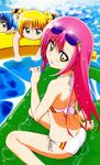 2girls :&lt; artist_request ayasaki_hayate bikini hayate_no_gotoku! katsura_hinagiku multiple_girls sanzen'in_nagi sunglasses swimsuit 