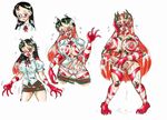  demon futanari horns school_uniform schoolgirl transformation 