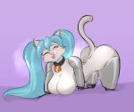  all_fours amputee android anthro ass_up big_breasts blue_eyes blue_hair blush bodily_fluids breasts breath cheek_tuft collar curvy_figure digital_media_(artwork) disability domestic_cat facial_tuft felid feline felis female genital_fluids genitals grey_body hair hi_res hochune_meowku hourglass_figure looking_at_viewer machine mammal one_eye_closed penis petplay pussy_juice quadruple_amputee robot roleplay sex_slave shaded solo steam submissive submissive_female sweat tongue tongue_out tuft twintails_(hairstyle) vitpla wink winking_at_viewer 