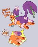  &lt;3 absurd_res anthro bodily_fluids buizel cum cum_inside dialogue drooling duo ejaculation fan_character generation_4_pokemon generation_5_pokemon genital_fluids genitals hi_res jitterclaws male male/male motion_lines nintendo pawpads paws penis pokemon pokemon_(species) purrloin saliva tail tail_mouth talking_during_sex unusual_anatomy unusual_tail 