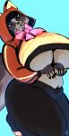  absurd_res anthro big_breasts breasts canid canine female fox hi_res huge_breasts mammal slightly_chubby solo thick_thighs twistedxfurr under_boob 
