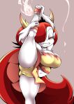  alternate_costume black_tiara camel_toe clothing cocco disney eyelashes female fire hair hand_on_leg hand_on_own_leg hekapoo hi_res horn horned_humanoid humanoid humanoid_pointy_ears lidded_eyes long_hair looking_at_viewer navel not_furry orange_eyes pale_skin red_hair simple_background smile solo star_vs._the_forces_of_evil stretching tan_background topwear tube_top yellow_sclera 