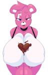  anthro areola bear bedroom_eyes big_breasts black_pupils breasts candy chocolate cuddle_team_leader cytrusawa dessert epic_games female food fortnite heterochromia hi_res holidays huge_breasts looking_at_viewer mammal multicolored_body narrowed_eyes nude open_mouth pink_eyes pupils purple_eyes seductive solo two_tone_body valentine&#039;s_day 