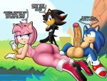  amy_rose anthro balls big_balls big_butt big_penis bodily_fluids breasts butt doompypomp erection female genitals green_eyes group hi_res huge_balls huge_butt huge_penis male male/female male/male nude penis pink_body red_eyes seductive sega shadow_the_hedgehog smile sonic_the_hedgehog_(series) spread_legs spreading sweat sweaty_butt sweaty_genitalia sweaty_penis thick_penis thick_thighs trio 