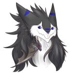  absurd_res alichart_(artist) anthro dragon duo feral fur grey_body hair hi_res male mammal membrane_(anatomy) membranous_wings scalie sergal size_difference sniffy_(drachenfyr) suborak_(threvin) tail white_body white_fur wings wyvern 