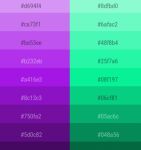  alternate_color color_guide color_palette_purple limited_palette lowres non-web_source partially_colored purple_hair reference_sheet spot_color tagme 