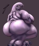  absurd_res alien anthro big_breasts big_butt breasts butt curvy_figure digital_media_(artwork) eye_moisturizer feet female freckles halo_(series) hi_res looking_at_viewer microsoft nipples nude overweight overweight_anthro overweight_female sangheili simple_background smile solo thick_thighs wide_hips xbox_game_studios 
