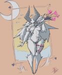  anthro bovid caprine female fur garter_straps goat hatching_(art) hi_res holidays mammal manazlash neck_tuft nipple_piercing nipples piercing shaded solo tuft valentine&#039;s_day violet(manazlash) white_body white_fur 