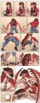  absurd_res bodily_fluids bubbeh capcom clothing comic dragon drooling feral flying_wyvern hi_res human male mammal monster_hunter rath_wyvern rathalos saliva solo torn_clothing transformation transformation_sequence wyvern 