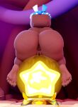  3d_(artwork) accessory adynamical anus big_butt blender_(software) blender_cycles butt colored_nails container digital_media_(artwork) elemental_creature feet female genitals glass glass_container headband hi_res huge_butt kirby_(series) nails nintendo nude rocky_(kirby) solo 