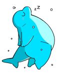 anthro belly big_belly blue_body blush cetacean chibi dolphin eyes_closed gayousiobake hi_res mammal marine overweight simple_background sleeping sound_effects toothed_whale underwater vowelless vowelless_sound_effect water white_background zzz 