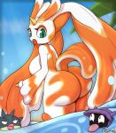  1_horn 2023 absurd_res angry anthro anthro_focus beach big_breasts big_butt black_body black_pupils blue_body blue_scales breasts butt female female_focus fish generation_1_pokemon generation_2_pokemon generation_4_pokemon goldeen goldpunny_(mope7) green_body green_eyes green_scales group hi_res horn huge_butt hybrid lips long_ears looking_at_viewer looking_back lopunny marine miso_souperstar nintendo orange_body orange_scales palm_tree partially_submerged pink_lips plant pokemon pokemon_(species) pupils purple_body purple_scales qwilfish rear_view red_lips sand scales sea seaside shellder solo_focus standing thick_lips thick_thighs tongue tongue_out tree trio water white_body white_horn white_scales yellow_body yellow_horn yellow_scales 