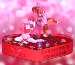  &lt;3 absurd_res albino albinoraynedeer alolan_form alolan_raichu archeops bangs blowing_kiss bonnie_the_raichu bouquet bow_(weapon) box_of_chocolates candy capreoline chocolate clothing cookie_tin costume cupid daisy_(disambiguation) deer dessert eeveelution fake_wings female fishnet food fossil_pokemon generation_1_pokemon generation_5_pokemon hi_res holidays hot_wheels levitating looking_at_viewer mammal mattel nintendo plushie pokemon pokemon_(species) raichu ranged_weapon rayne_blanc regional_form_(pokemon) rose_(disambiguation) shiny_pokemon sitting totem tulip valentine&#039;s_day vaporeon video_games weapon white-tailed_deer 