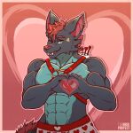  absurd_res anthro boxers_(clothing) clothing cupid cupid&#039;s_arrow dragon harness hi_res hybrid kaishi_brek kaishi_brek_(kaishi_brek) male muscular solo underwear 