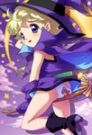  blonde_hair blue_eyes broom magical_girl mana_(pixiv153507) panties pantyshot senntakuya sugar_sugar_rune underwear vanilla_mieux witch 