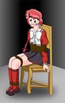  artist_request bondage gag magic_knight_rayearth schoolgirl shidou_hikaru solo tied up 