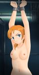  1girl arms_up bdsm bondage bound breasts chains elpeo_puru female gundam gundam_zz highres indoors koneko_houseeuh nipples nude solo 