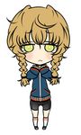  amane_suzuha artist_request bangs brown_hair long_hair solo steins;gate yellow_eyes 